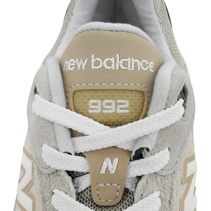 未使用品▲NEW BALANCE ニューバランス U992720 992 オリビン Nロゴ スニーカー グレー ベージュ 27cm USA製 メンズ 箱付き