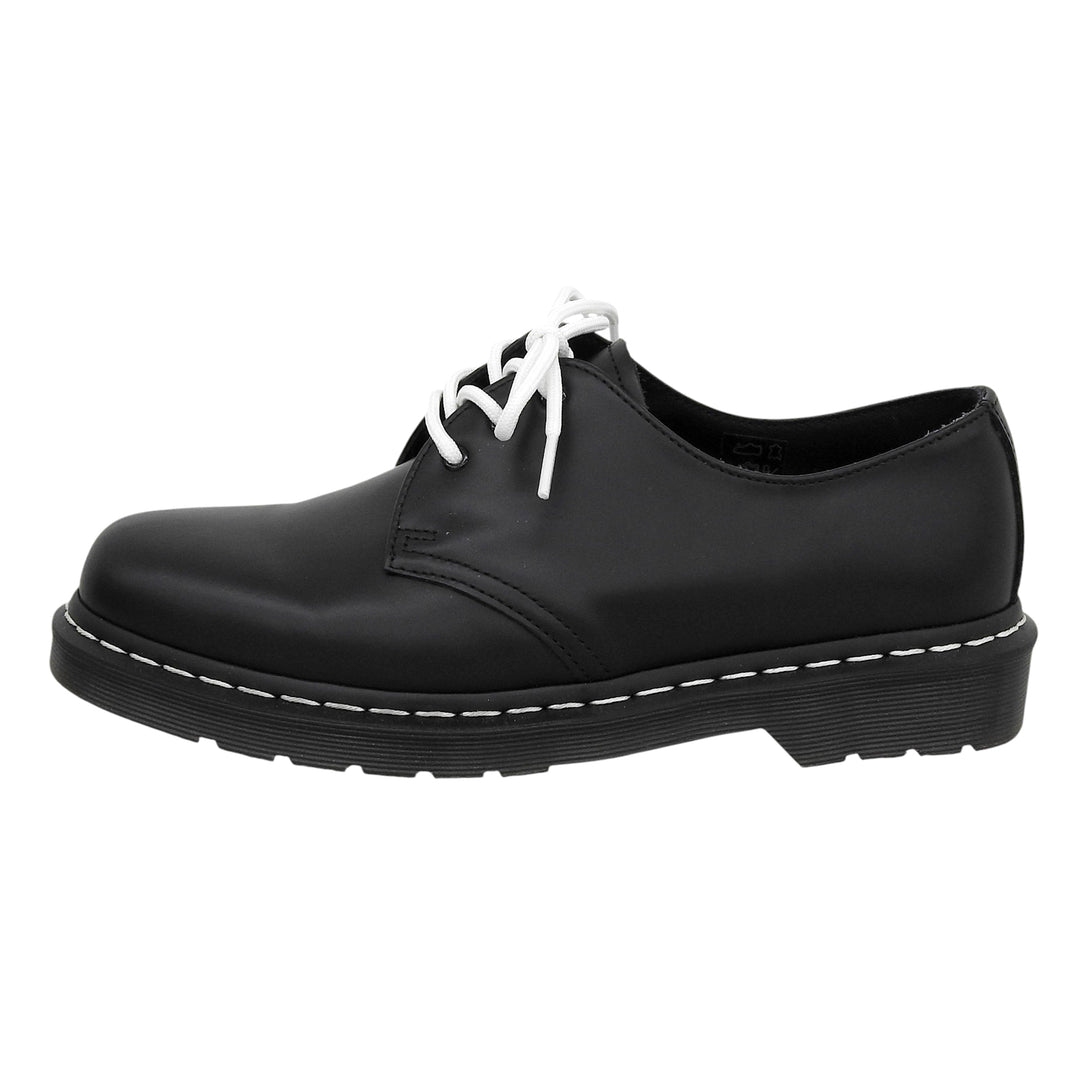 未使用品▲Dr.Martens ドクターマーチン 24757 1461 ホワイトステッチ 3ホール レザーシューズ ブラック UK8 メンズ 箱付き