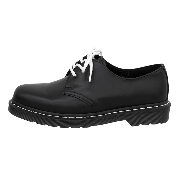 未使用品▲Dr.Martens ドクターマーチン 24757 1461 ホワイトステッチ 3ホール レザーシューズ ブラック UK8 メンズ 箱付き