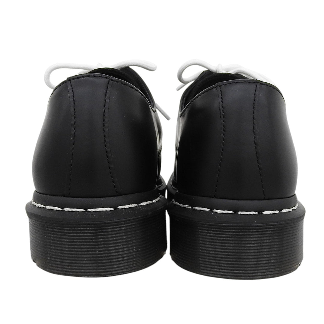 未使用品▲Dr.Martens ドクターマーチン 24757 1461 ホワイトステッチ 3ホール レザーシューズ ブラック UK8 メンズ 箱付き