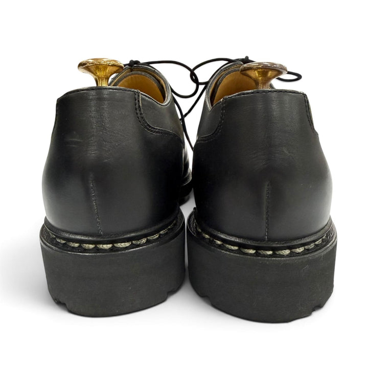 極美品▼Paraboot パラブーツ CHAMBORD シャンボード Uチップ レースアップ レザーシューズ ブラック 8 フランス製 メンズ