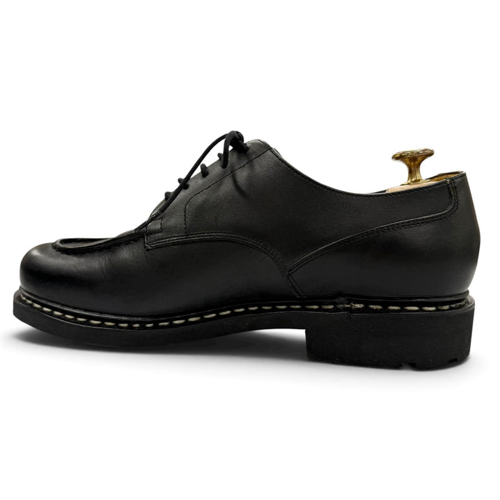 極美品▼Paraboot パラブーツ CHAMBORD シャンボード Uチップ レースアップ レザーシューズ ブラック 8 フランス製 メンズ