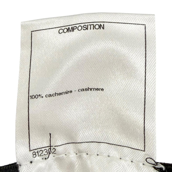 極美品△CHANEL シャネル P50112 カシミヤ100％ ライオン クルーネック 長袖 ニット セーター グレー 38 イタリア製 正規品 レディース