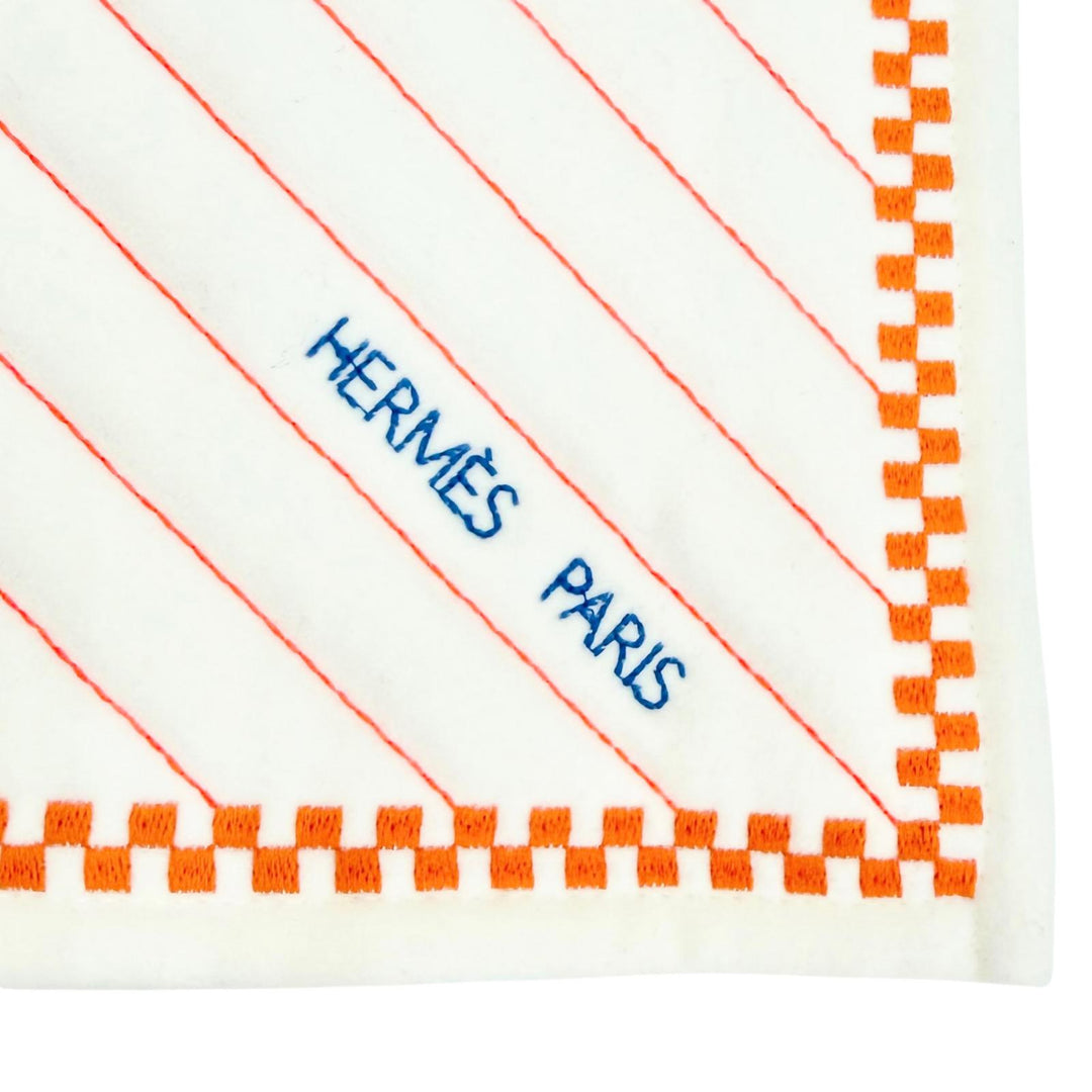 極美品△HERMES エルメス キルティングカバー アニモー ナッテ ウール カシミヤ エクリュ ブランケット 120×120cm ドイツ製 定価447700円