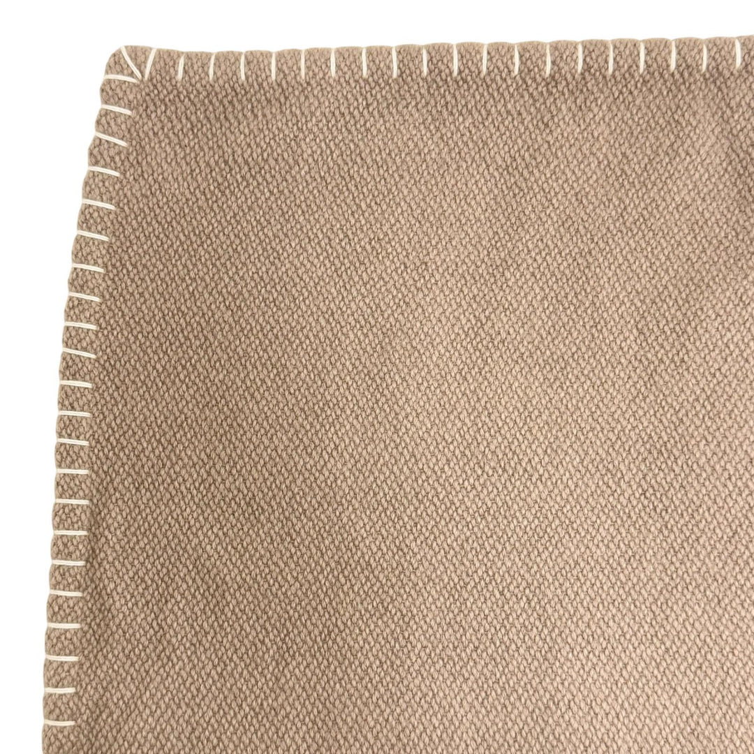 美品△HERMES エルメス ヤク100％ アヴァロン Hロゴ グラデーション 大判 ブランケット 184×138cm ブラウン系 ベージュ系 レディース