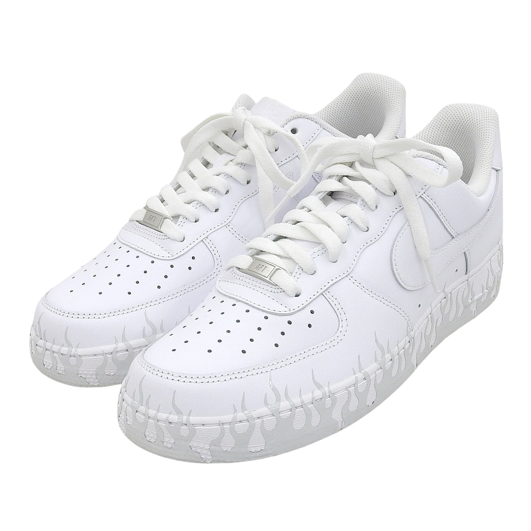 未使用品▲NIKE ナイキ CW2288-111 AIR FORCE 1 エア フォース ワン レザー ファイヤーパターン スニーカー ホワイト 29cm メンズ