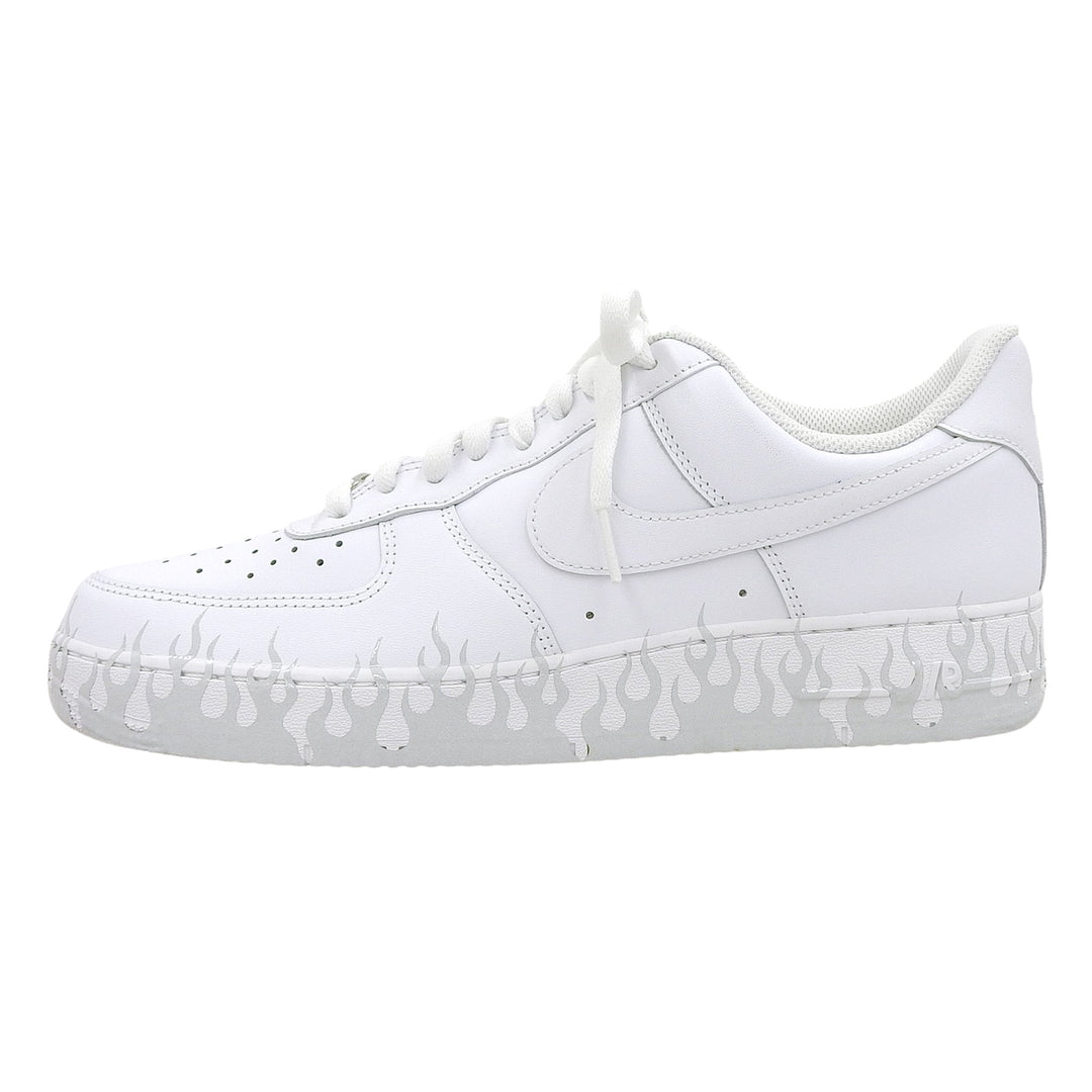 未使用品▲NIKE ナイキ CW2288-111 AIR FORCE 1 エア フォース ワン レザー ファイヤーパターン スニーカー ホワイト 29cm メンズ