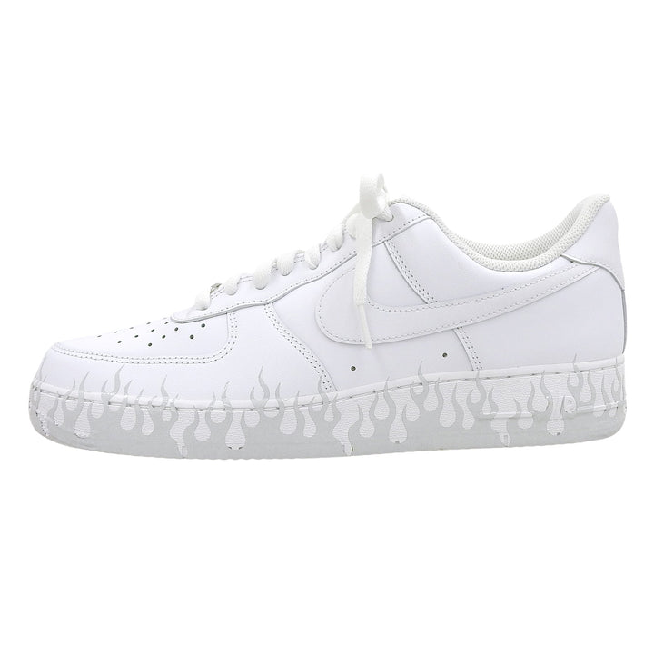 未使用品▲NIKE ナイキ CW2288-111 AIR FORCE 1 エア フォース ワン レザー ファイヤーパターン スニーカー ホワイト 29cm メンズ