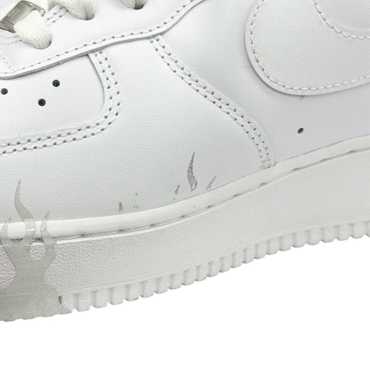 未使用品▲NIKE ナイキ CW2288-111 AIR FORCE 1 エア フォース ワン レザー ファイヤーパターン スニーカー ホワイト 29cm メンズ