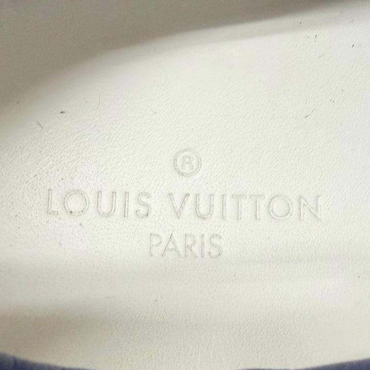 美品□LOUIS VUITTON ルイヴィトン LV ランアウェイライン レザー クロコダイル使い パーソナルオーダー ローカットスニーカー 6.5 伊製