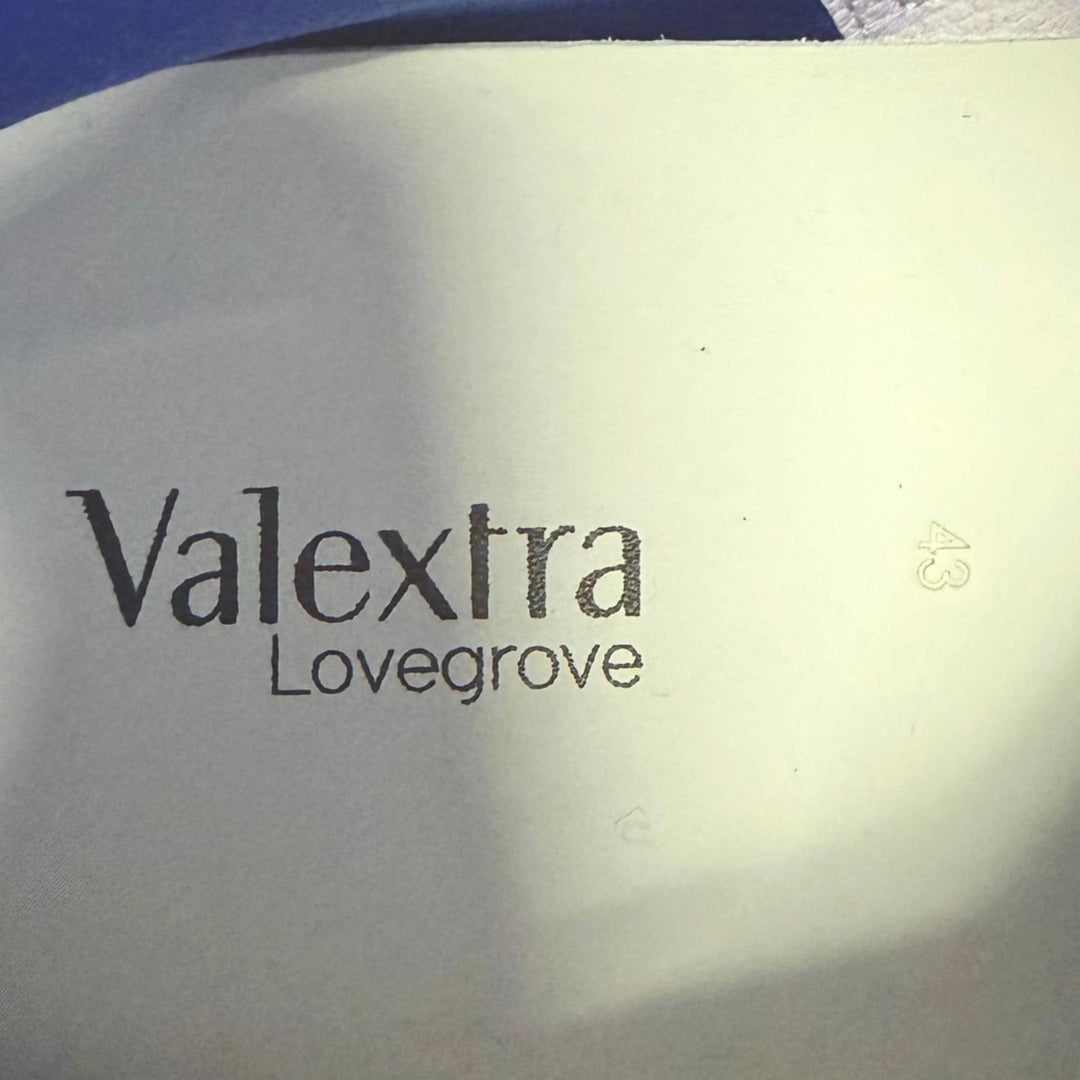 美品□Valextra ヴァレクストラ LOVEGROVE サイドジップ ハイカットスニーカー レザーシューズ ホワイト 43 メンズ 箱・保存袋付き