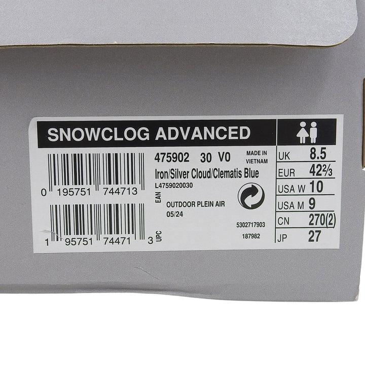 未使用品▲SALOMON ADVANCED サロモン アドバンスド 475902 Snowclog Advanced スノークロッグ アドバンスド スニーカー 27cm メンズ
