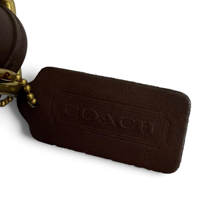美品☆COACH コーチ ヴィンテージ 9965 オールド コーチ グローブレザー ショルダーバッグ ブラウン レディース
