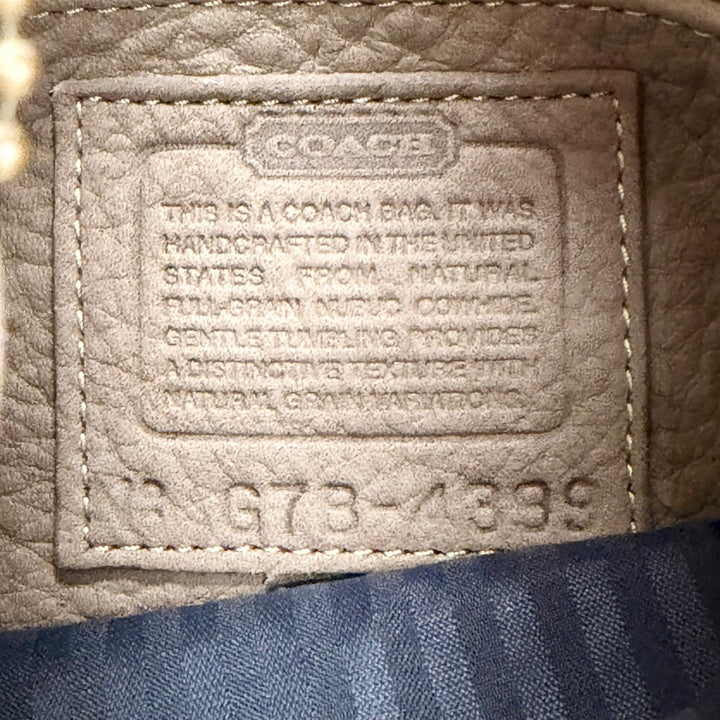 美品△COACH コーチ ヴィンテージ 4399 オールドコーチ ヌバックレザー ワンショルダーバッグ ハンドバッグ ベージュ系 レディース