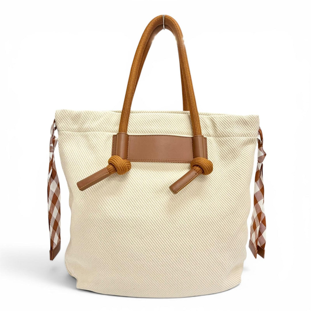 極美品△SEE BY CHLOE シーバイクロエ SA64992W BETH CARRY ALL TOTE ロゴチャーム ローズプリント キャンバス トートバッグ 保存袋付き