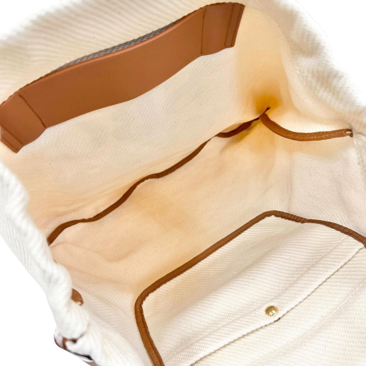 極美品△SEE BY CHLOE シーバイクロエ SA64992W BETH CARRY ALL TOTE ロゴチャーム ローズプリント キャンバス トートバッグ 保存袋付き