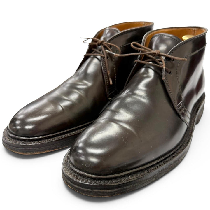 美品□ALDEN オールデン 1339Y コードバン BEAMS別注 レースアップ チャッカーブーツ アンクルブーツ ダークブラウン 7 USA製 メンズ