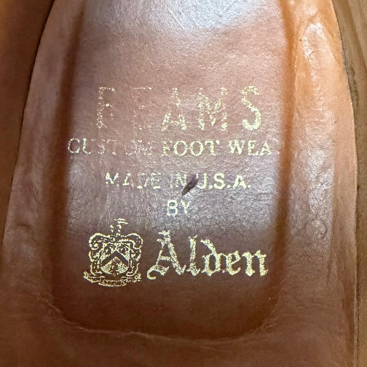 美品□ALDEN オールデン 1339Y コードバン BEAMS別注 レースアップ チャッカーブーツ アンクルブーツ ダークブラウン 7 USA製 メンズ