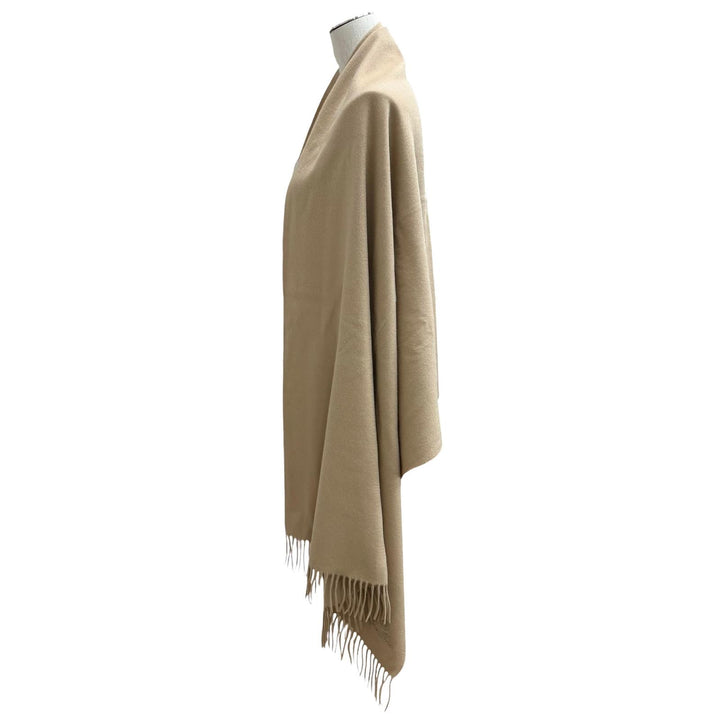 未使用品★Loro Piana ロロピアーナ FA03765 オペラ ストール カシミヤ100% ロゴ刺繍入り フリンジ 大判 ショール 定価247500円 箱付き