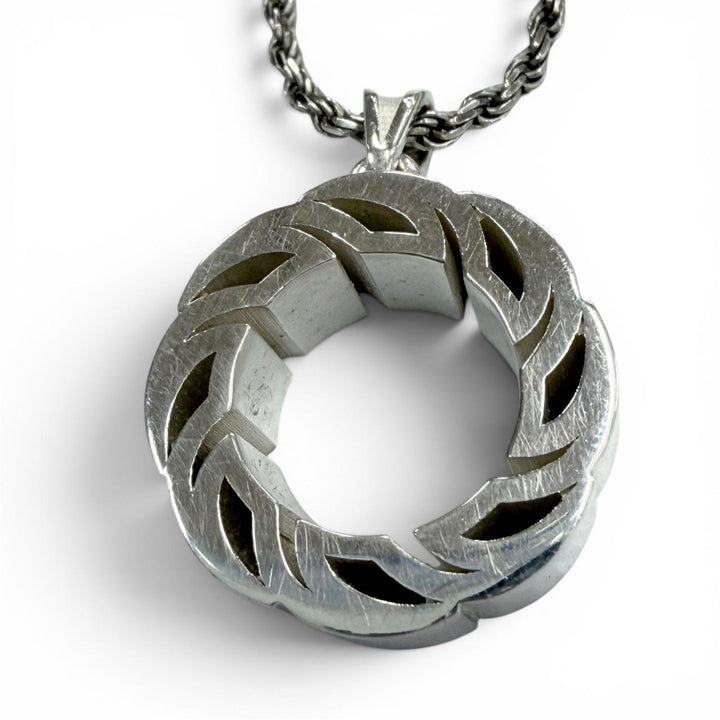 美品▼BOTTEGAVENETA ボッテガヴェネタ 708319 タイド AG925 チェーン ネックレス シルバー 重量19.56g メンズ 定価129800円 箱付き