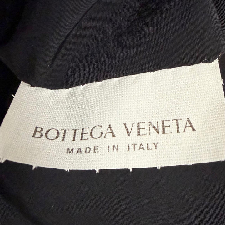 極美品□BOTTEGAVENETA ボッテガヴェネタ 766314 パデット テック カセット イントレチャート ハンドバッグ ブラック イタリア製 メンズ
