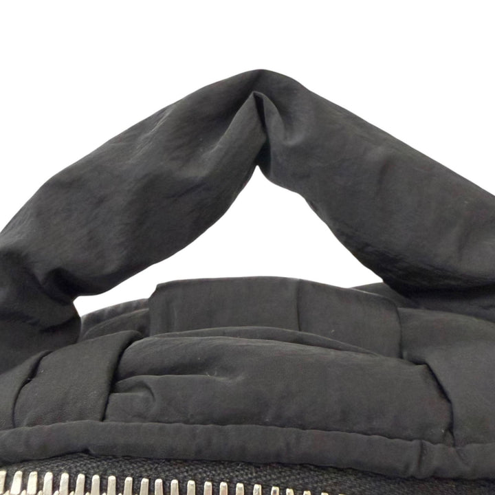 極美品□BOTTEGAVENETA ボッテガヴェネタ 766314 パデット テック カセット イントレチャート ハンドバッグ ブラック イタリア製 メンズ