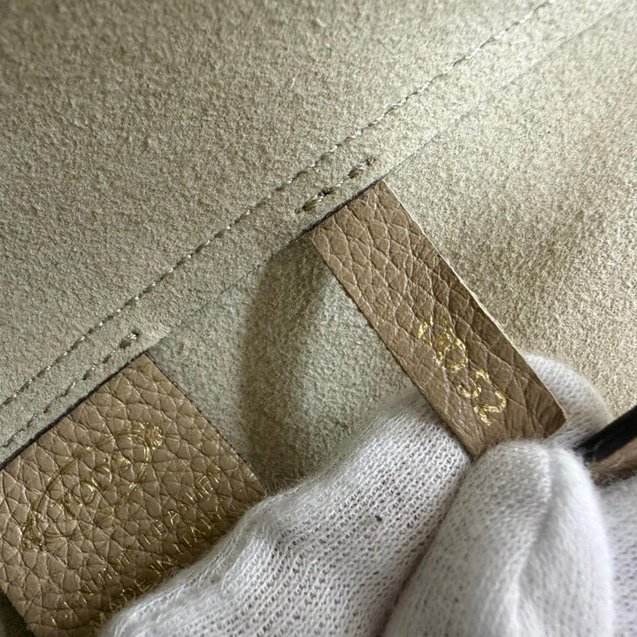 良品☆TOD’S トッズ Tタイムレス スモール トートバッグ レザー ポーチ付き ハンドバッグ ベージュ イタリア製 レディース