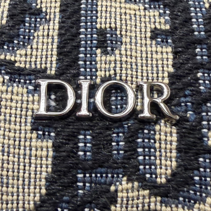 極美品□DIOR ディオール オム 1ADDU114 ランゴ26 レザー オブリーク ジャガード 2WAY ショルダーバッグ ベージュ ネイビー イタリア製