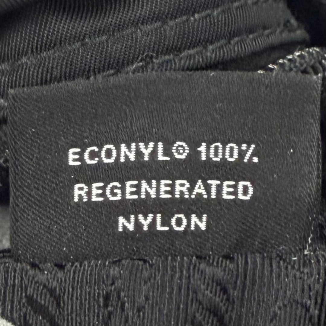 美品▼PRADA プラダ 1BC167 ナイロン Re-Nylon トライアングルロゴ 三角プレート ショルダーバッグ ブラック シルバー金具 伊製 メンズ