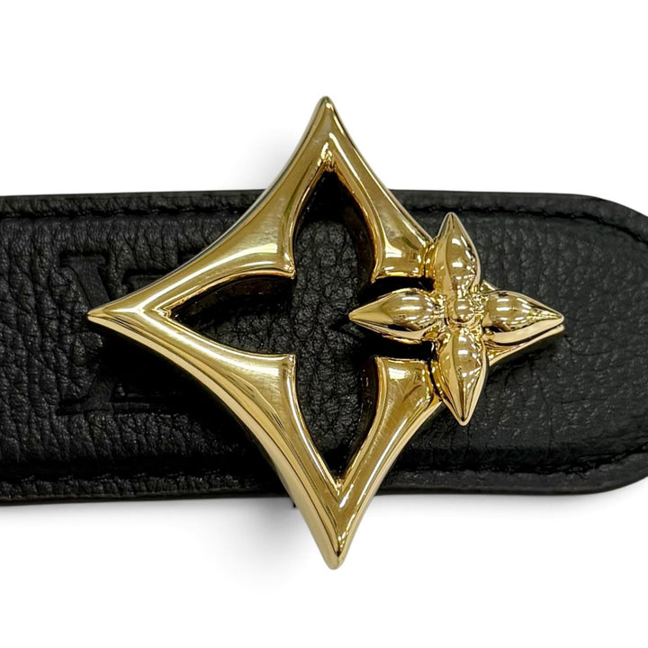 極美品△LOUIS VUITTON ルイヴィトン M8373V ベルト フラワーグラム 30MM リバーシブル モノグラムキャンバス モノグラムアンプラント