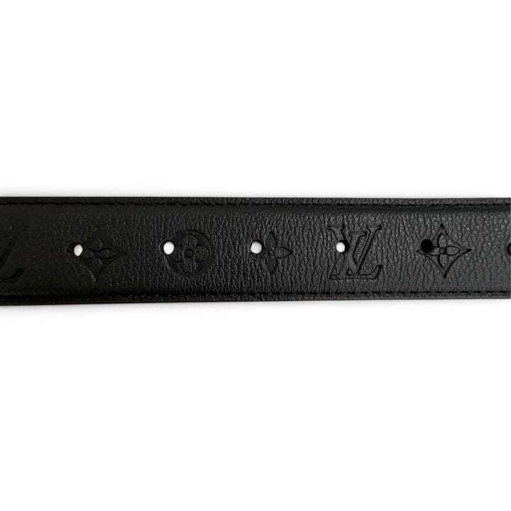 極美品△LOUIS VUITTON ルイヴィトン M8373V ベルト フラワーグラム 30MM リバーシブル モノグラムキャンバス モノグラムアンプラント