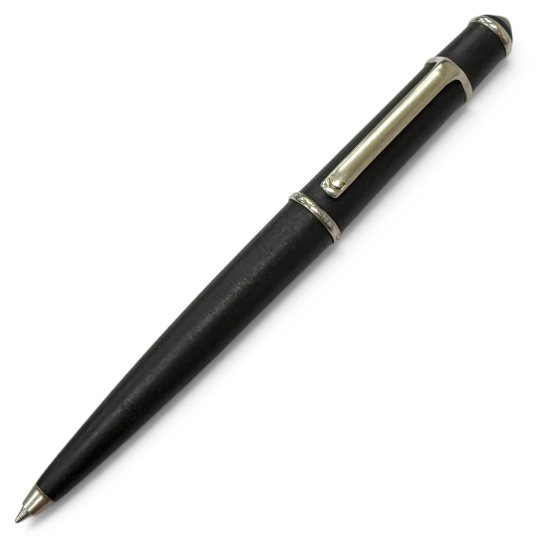 良品□Cartier カルティエ ディアボロ ドゥ カルティエ ブラックカボション ツイスト式 ボールペン マットブラック フランス製 筆記OK