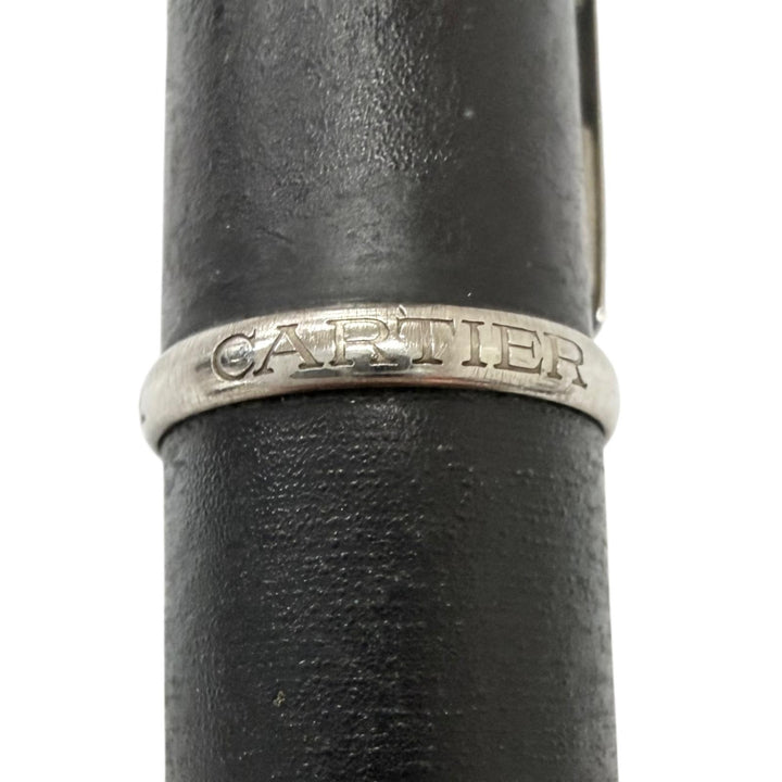 良品□Cartier カルティエ ディアボロ ドゥ カルティエ ブラックカボション ツイスト式 ボールペン マットブラック フランス製 筆記OK