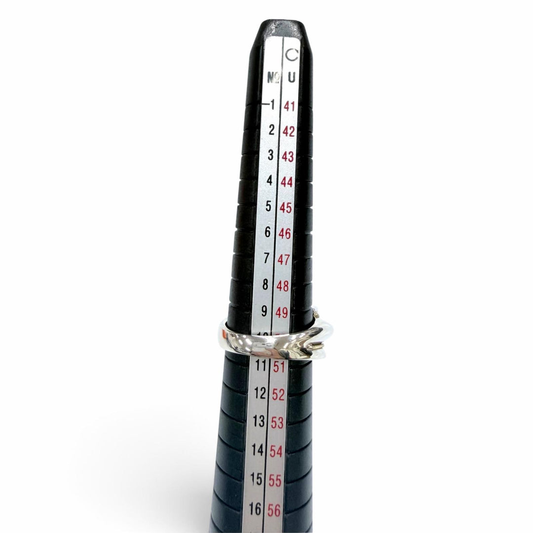 美品☆TIFFANY&amp;Co. ティファニー ツイストロープ リング 925 750（YG）指輪 シルバー イエローゴールド JP10号相当 重量5.2g レディース