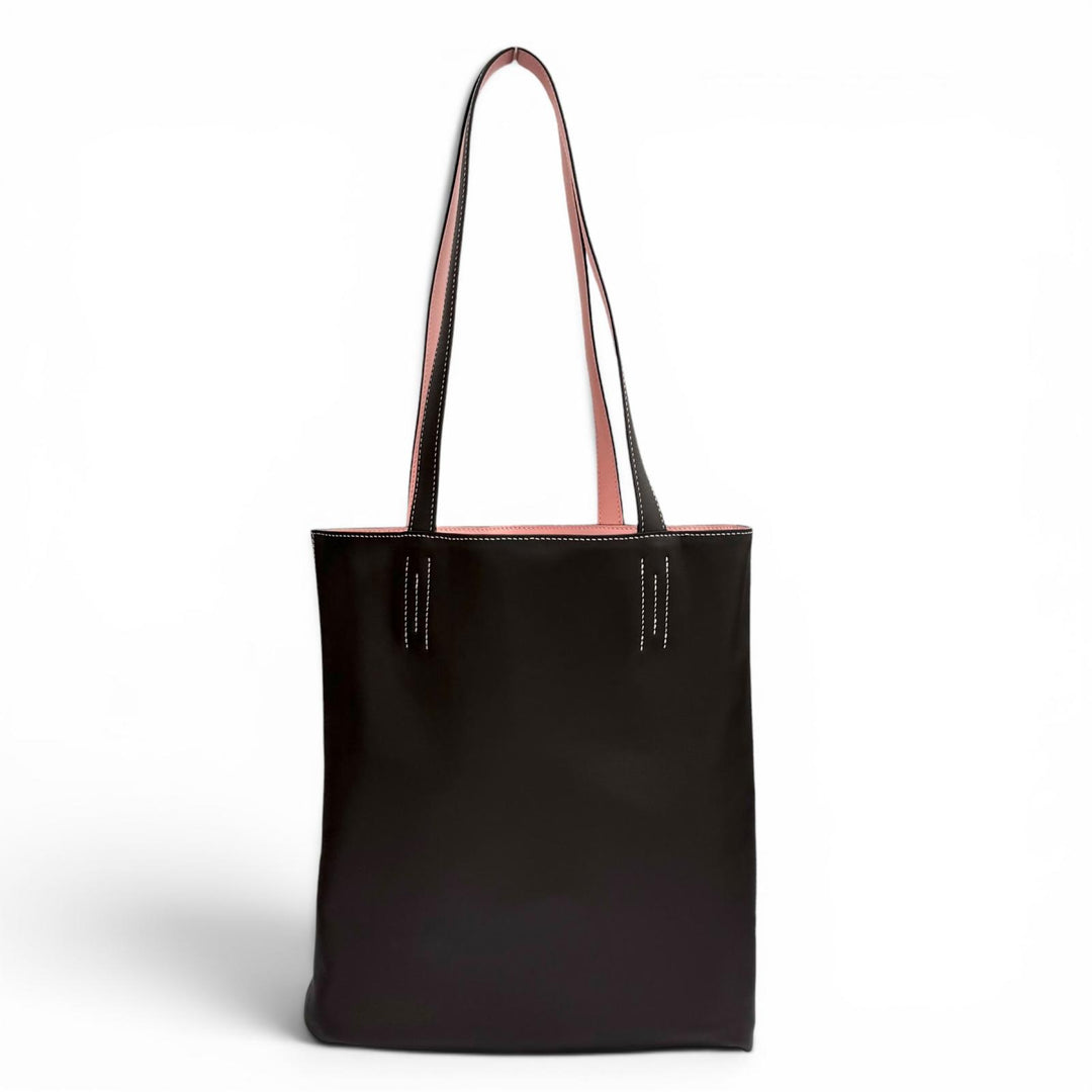 未使用品★HERMES エルメス ネオドゥブルセンス 35 エベンヌ ローズサクラ スイフト リバーシブル トートバッグ W刻印 仏製 保存袋付き