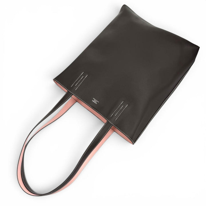 未使用品★HERMES エルメス ネオドゥブルセンス 35 エベンヌ ローズサクラ スイフト リバーシブル トートバッグ W刻印 仏製 保存袋付き