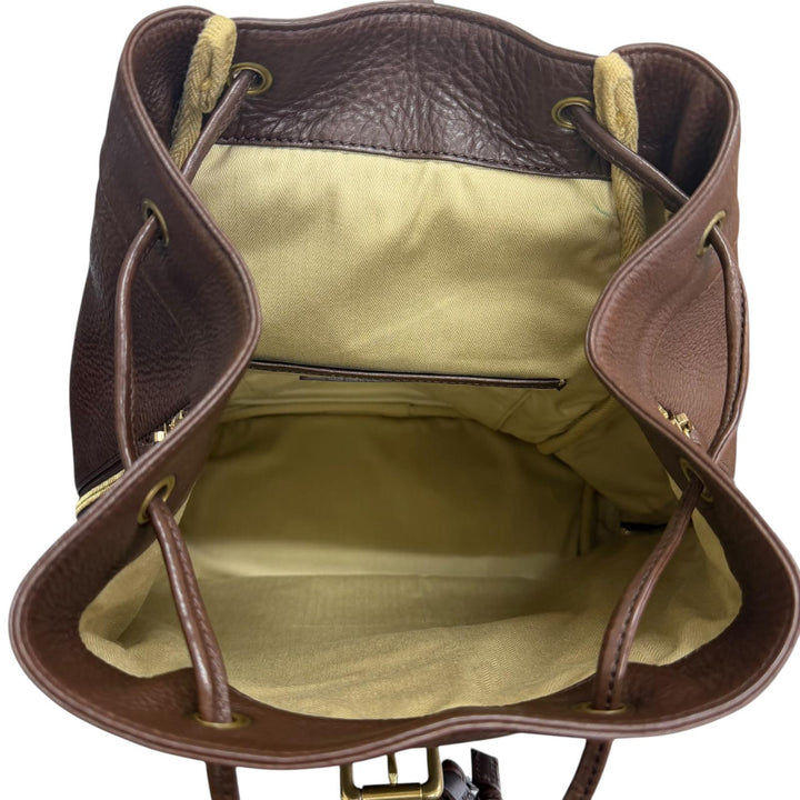 美品□GANZO CHISO ガンゾ 千總 タカシマヤ限定 ビロード友禅 レザー リュックサック ダークブラウン ボルドー 日本製 定価495000円