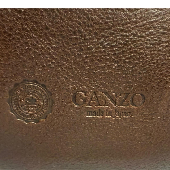 美品□GANZO CHISO ガンゾ 千總 タカシマヤ限定 ビロード友禅 レザー リュックサック ダークブラウン ボルドー 日本製 定価495000円
