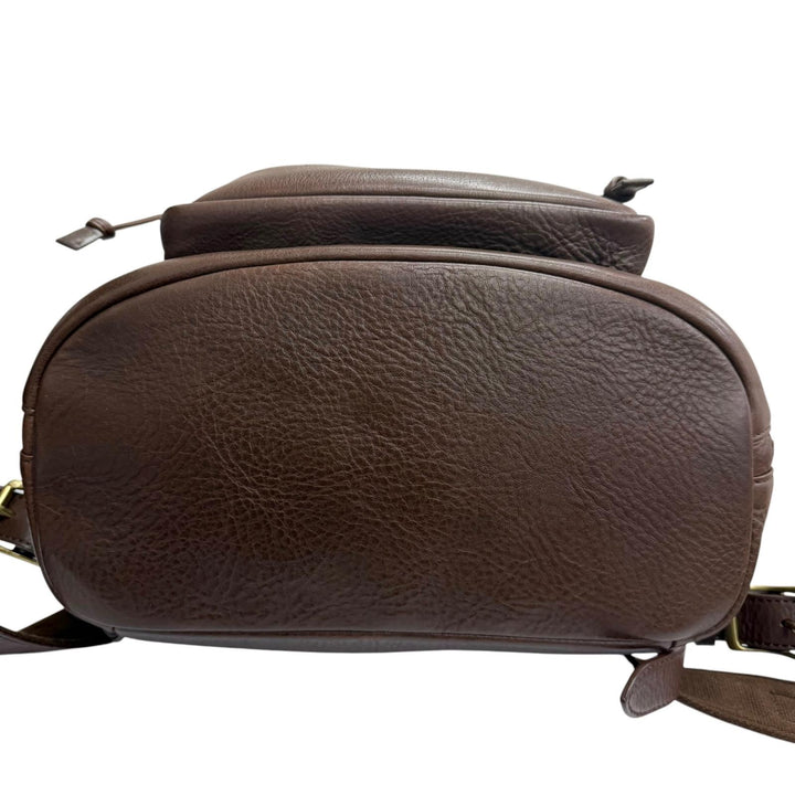 美品□GANZO CHISO ガンゾ 千總 タカシマヤ限定 ビロード友禅 レザー リュックサック ダークブラウン ボルドー 日本製 定価495000円