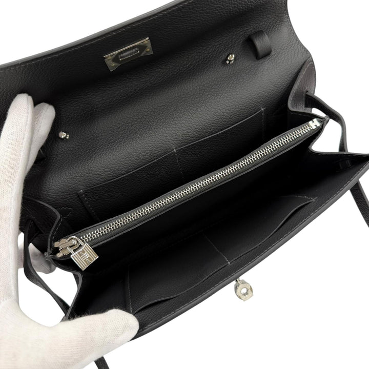 未使用品◇HERMES エルメス ケリー ウォレット トゥーゴー エヴァーカラー アルドワーズ シルバー金具 ショルダーバッグ 長財布 K刻印