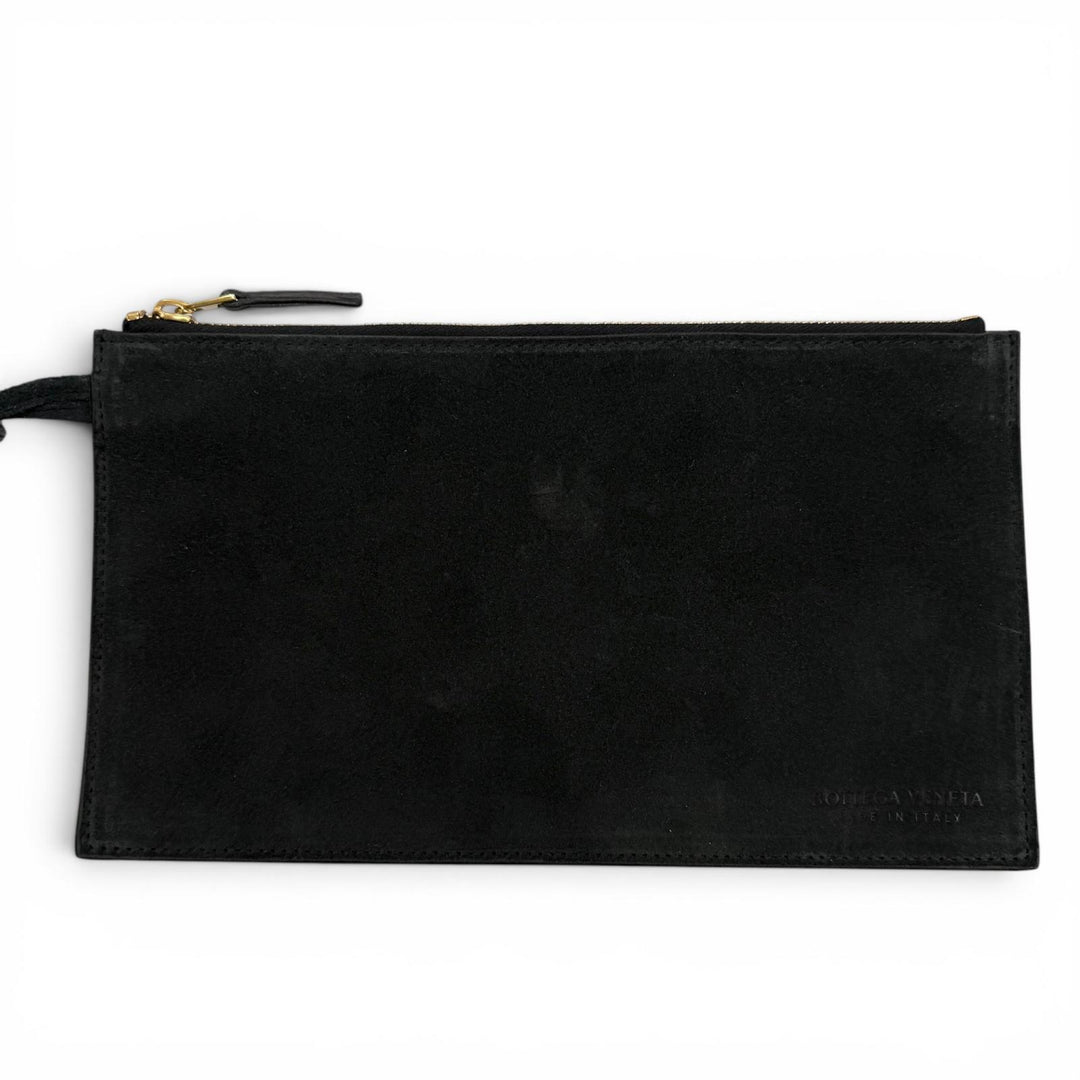 美品▼BOTTEGAVENETA ボッテガヴェネタ 609175 ミディアム ザ アルコ レザー ポーチ付き トートバッグ ブラック 伊製 メンズ 保存袋付き