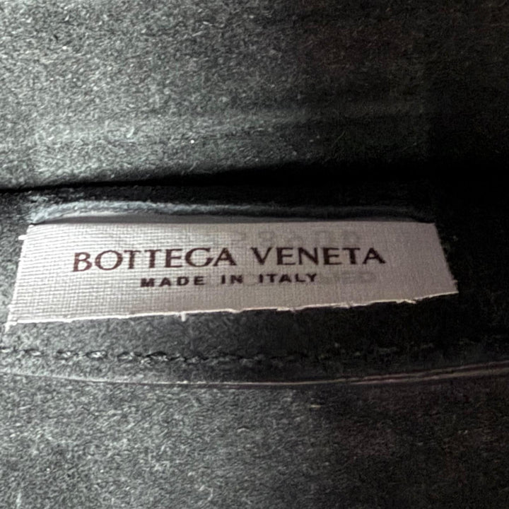 美品▼BOTTEGAVENETA ボッテガヴェネタ 609175 ミディアム ザ アルコ レザー ポーチ付き トートバッグ ブラック 伊製 メンズ 保存袋付き