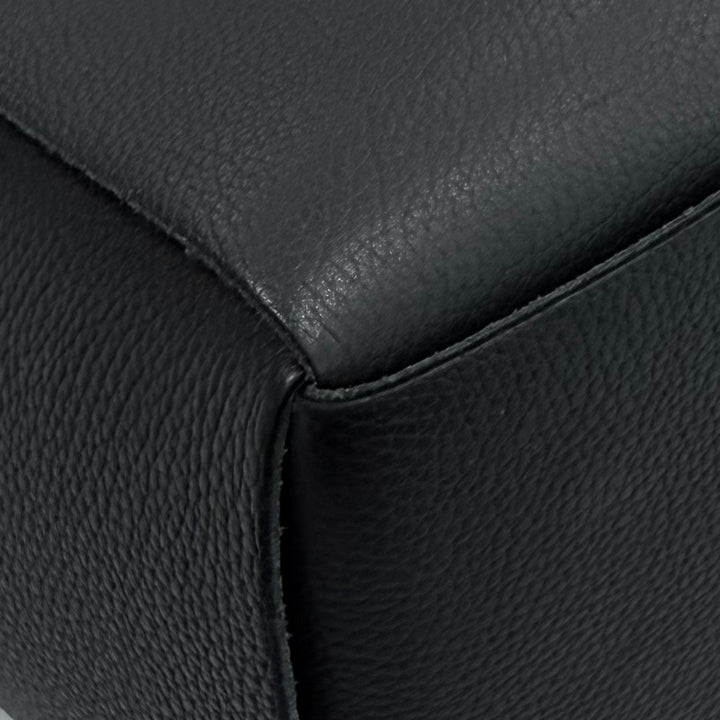 美品▼BOTTEGAVENETA ボッテガヴェネタ 609175 ミディアム ザ アルコ レザー ポーチ付き トートバッグ ブラック 伊製 メンズ 保存袋付き