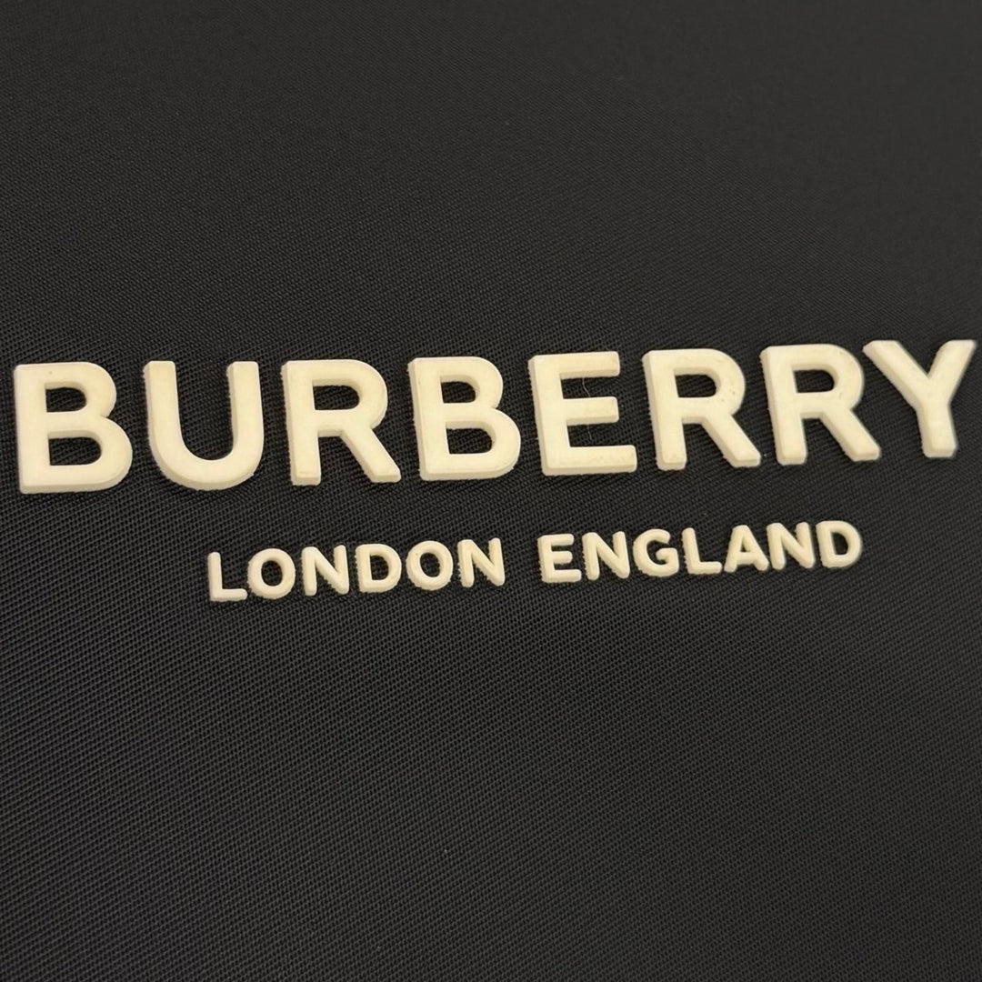 美品▼BURBERRY バーバリー 8063497 アーティ ナイロン 2WAY ショルダー トートバッグ ブラック イングランド製 メンズ 保存袋付き
