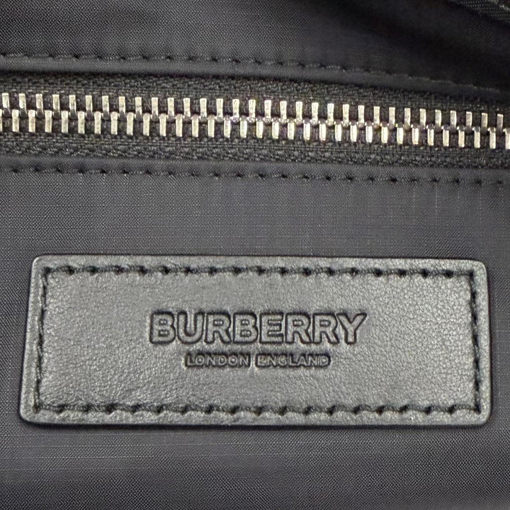 美品▼BURBERRY バーバリー 8063497 アーティ ナイロン 2WAY ショルダー トートバッグ ブラック イングランド製 メンズ 保存袋付き