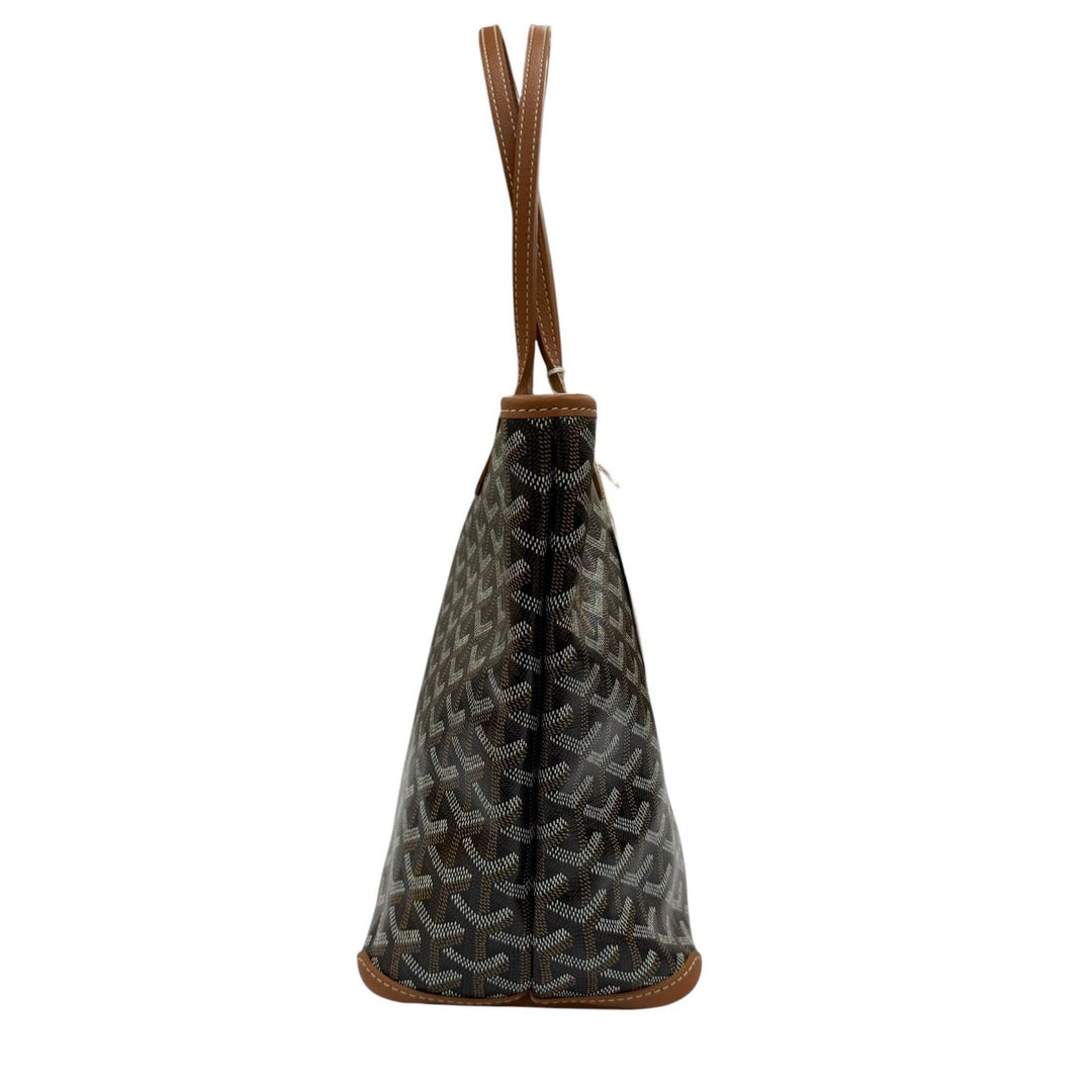 未使用品☆GOYARD ゴヤール アルトワPM マーカージュ トートバッグ ゴヤールディンキャンバス レザー使い ブラウン系 フランス製