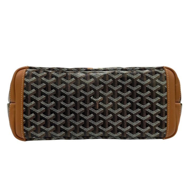 未使用品☆GOYARD ゴヤール アルトワPM マーカージュ トートバッグ ゴヤールディンキャンバス レザー使い ブラウン系 フランス製