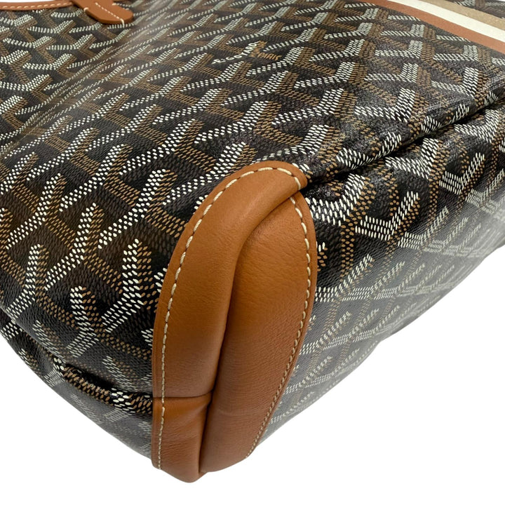 未使用品☆GOYARD ゴヤール アルトワPM マーカージュ トートバッグ ゴヤールディンキャンバス レザー使い ブラウン系 フランス製
