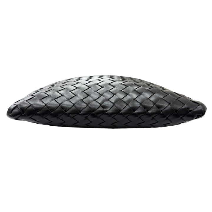 美品□BOTTEGAVENETA ボッテガヴェネタ 806490 アンディアーモ レザー イントレチャート メッセンジャー フラット ショルダーバッグ 伊製
