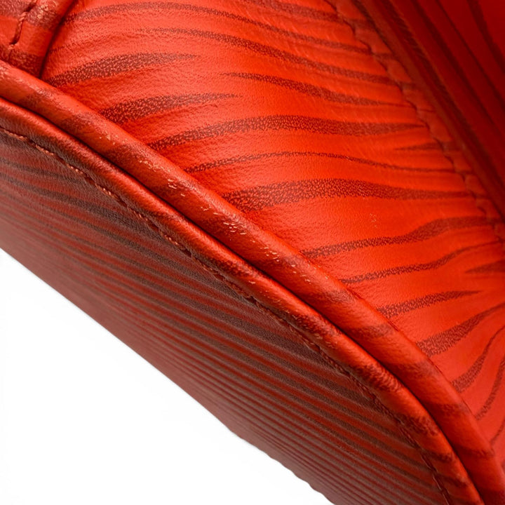 美品▼LOUIS VUITTON ルイヴィトン M23764 クリストファー MM バックパック エピXL リュックサック デイパック レッド シルバー メンズ